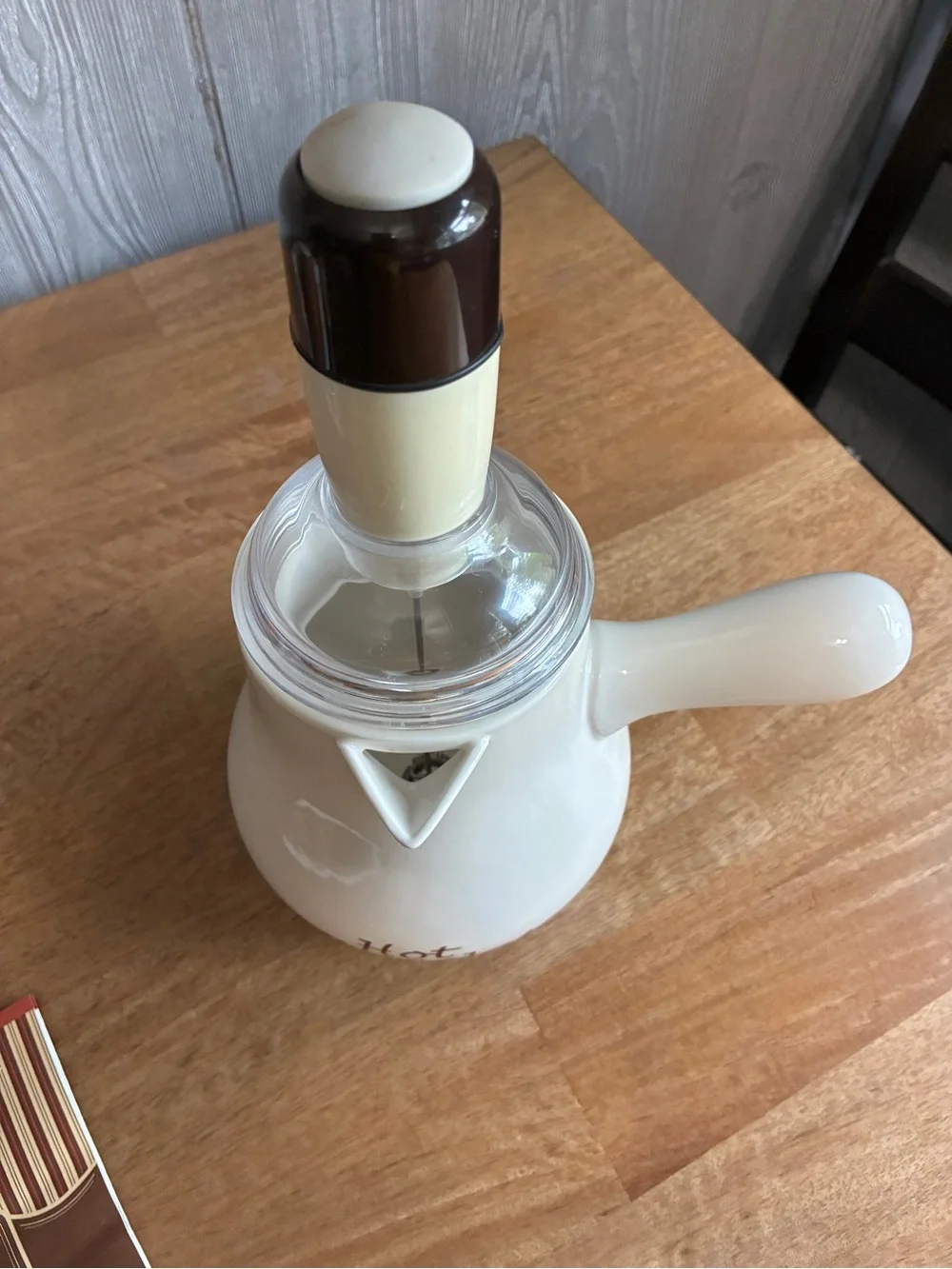 Gourmet Hot Cocoa Pot And Frother Set ,used once